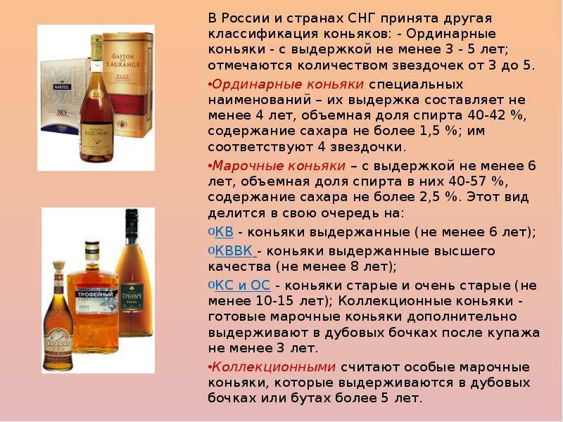 Классификация виски и коньяка