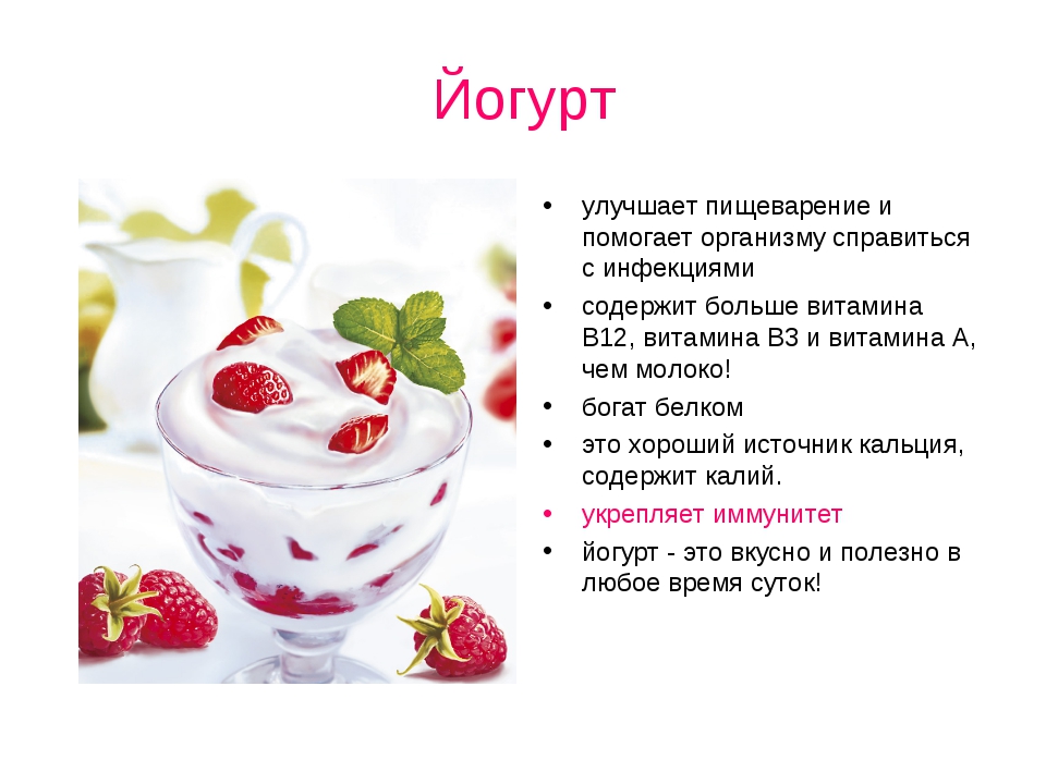 Преимущества йогурта для здоровья